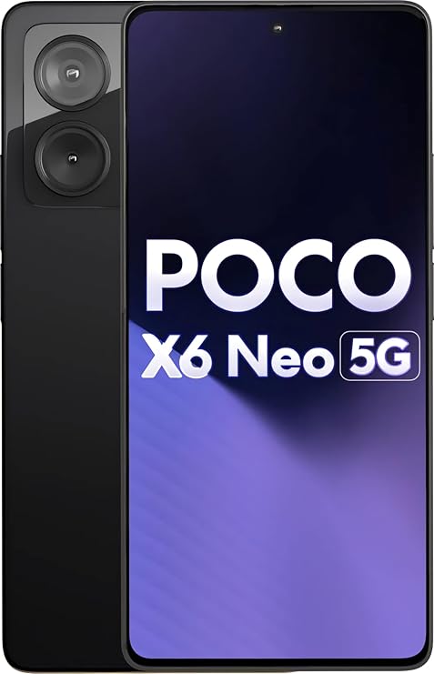 POCO X6 Neo 5G (Astral Black, 12GB RAM, 256GB Storage) - Image 1